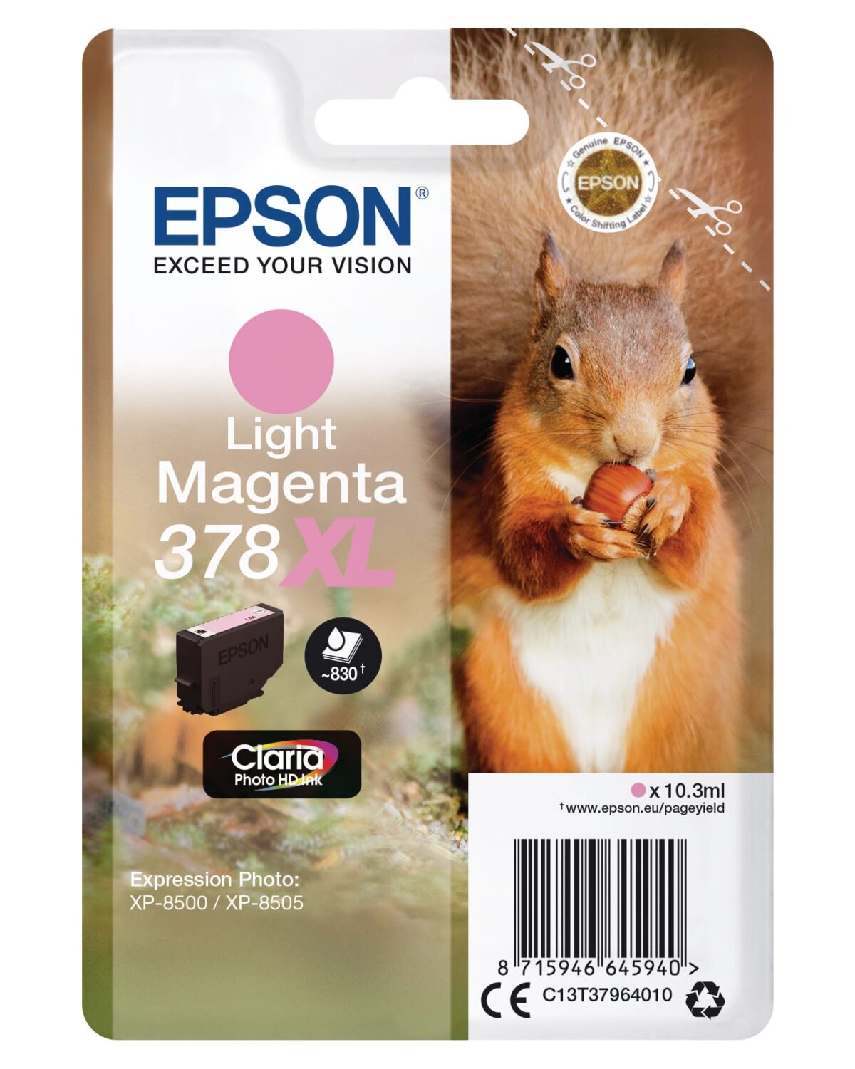 EPSON Tintenpatrone 378XL li.magenta T379640 XP-8500/8505 830 Seiten – Hochwertig & günstig bei ShopDeca