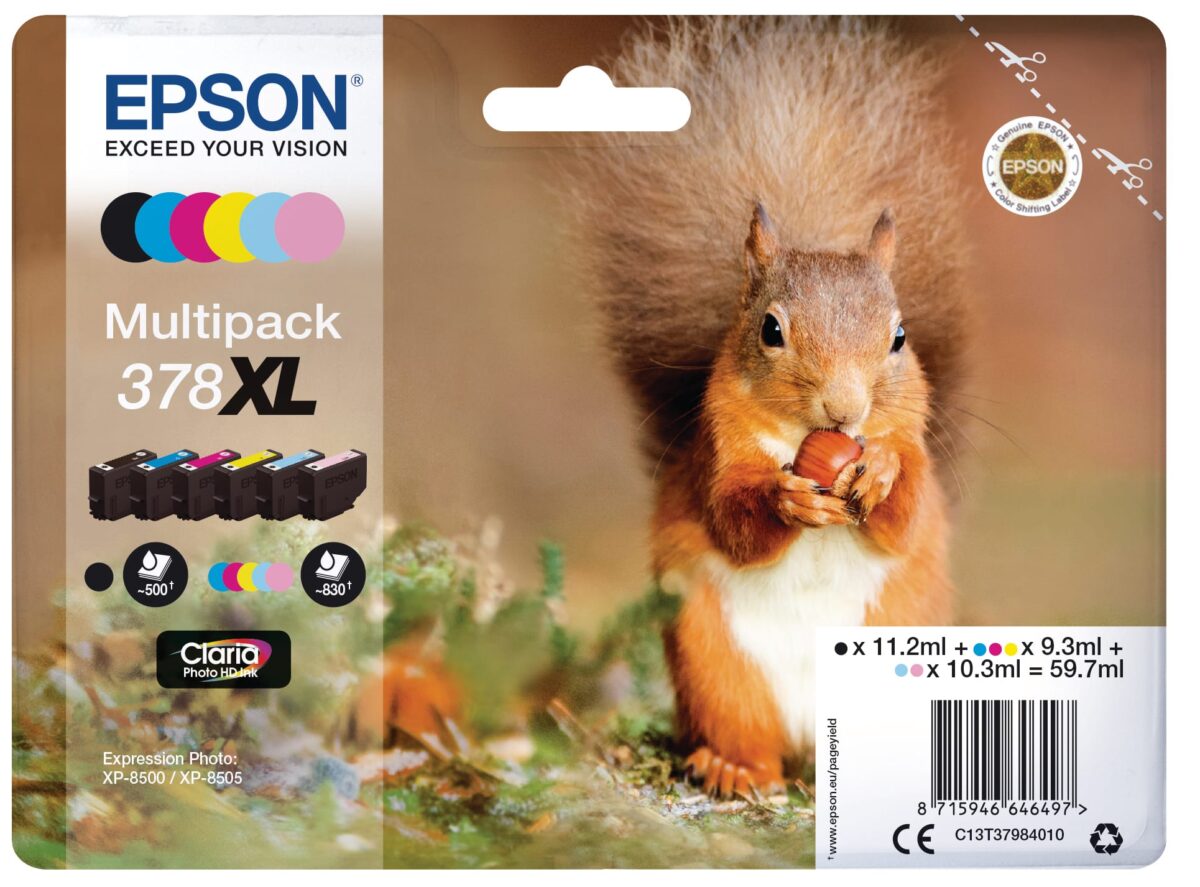 EPSON Multipack Tinte 378XL 6-color T379840 XP-8500/8505 – Hochwertig & günstig bei ShopDeca