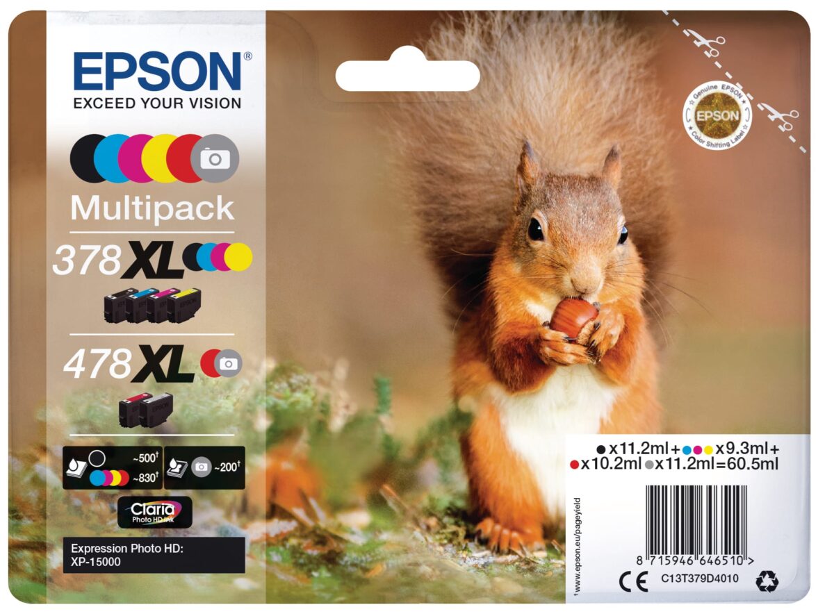 EPSON Multipack Tinte 478XL 6-color T379D40 XP-15000 – Hochwertig & günstig bei ShopDeca