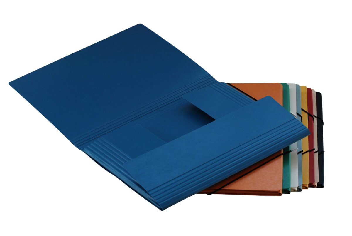 EROLA Gummibandmappe 650my A4 33299 assortiert Pressspan 3 Klappen – Hochwertig & günstig bei ShopDeca