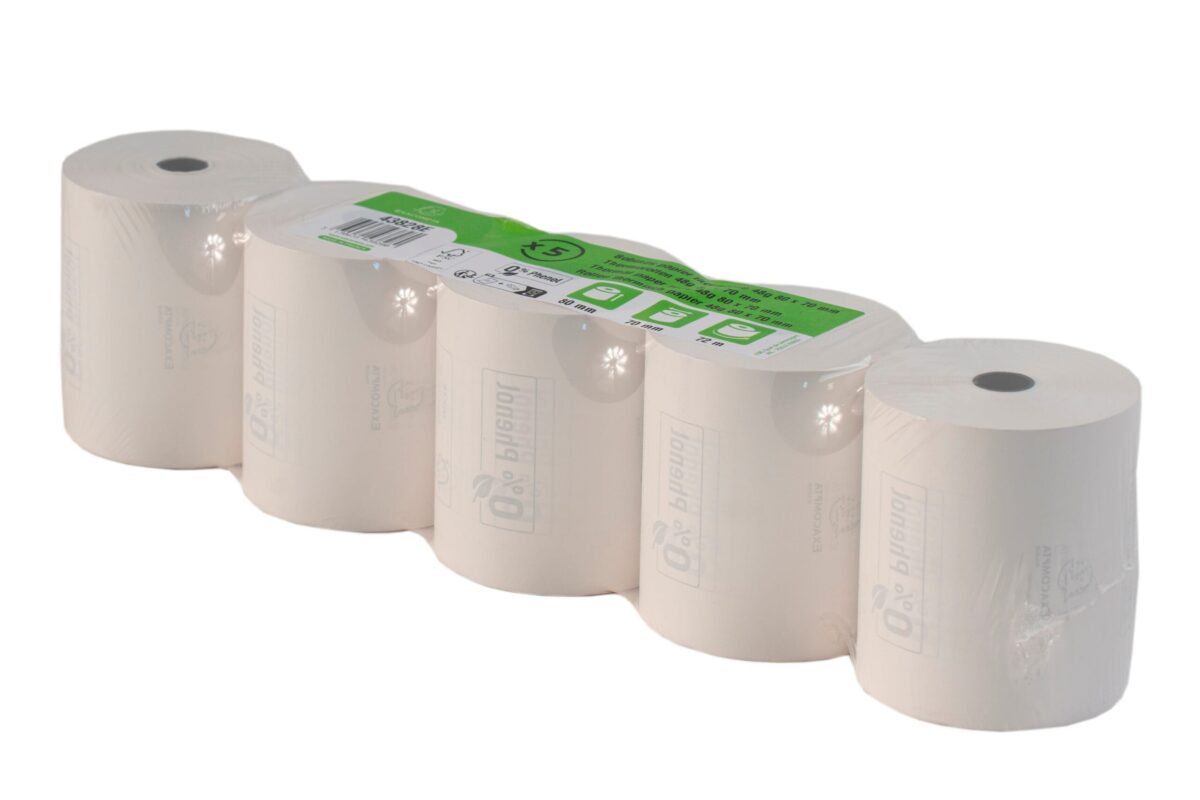 EXACOMPTA Rolle Thermo Papier 5Stk. 43828E 80x70mmx72m für Kasse – Hochwertig & günstig bei ShopDeca