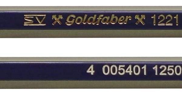 FABER-CASTELL Bleistift 4B 112504 Goldfaber