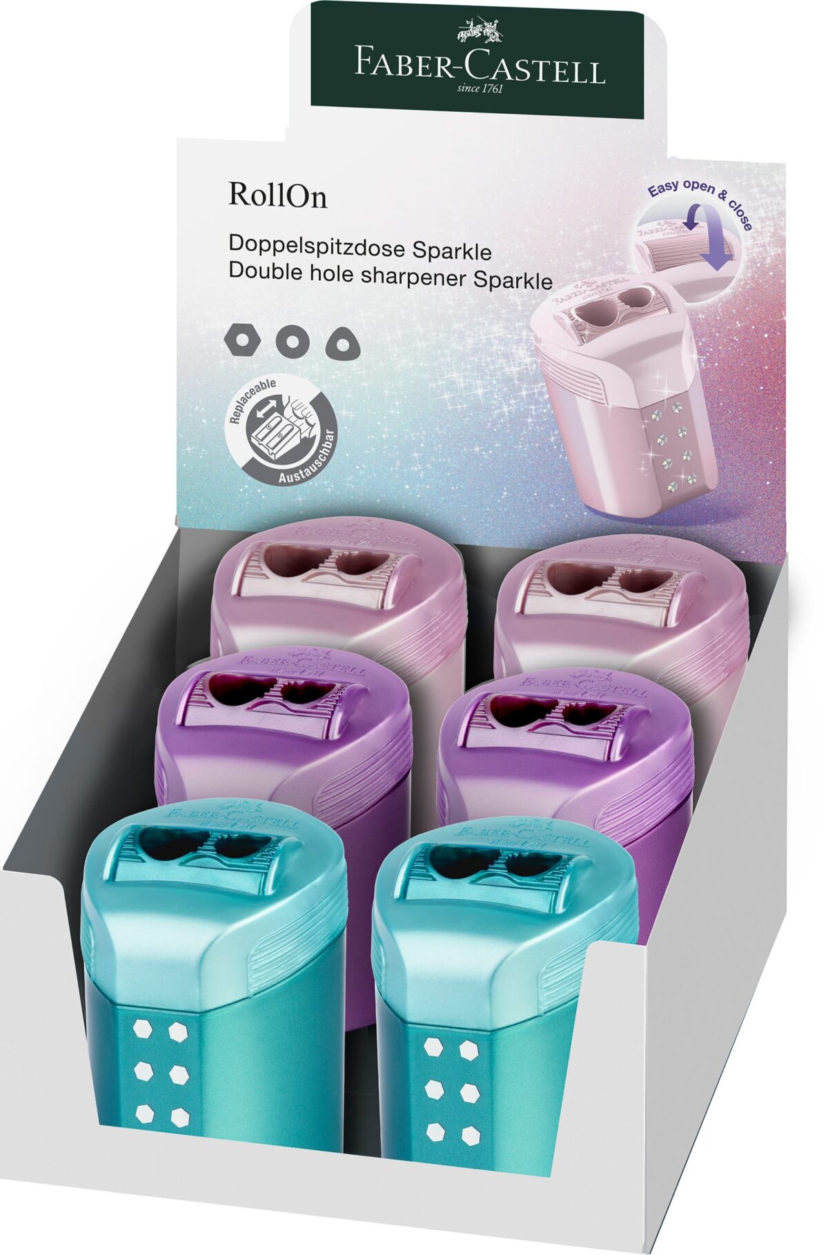 FABER-CASTELL Doppelspitzer 183900 RollOn Sparkle sortiert – Hochwertig & günstig bei ShopDeca