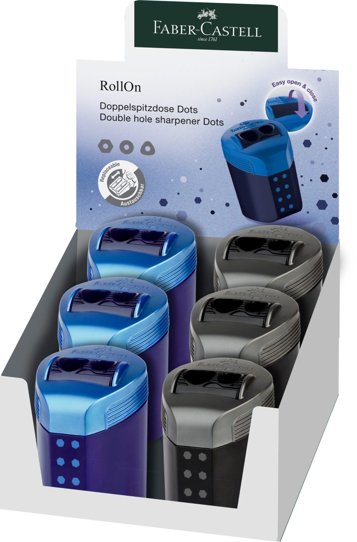 FABER-CASTELL Doppelspitzer 183910 RollOn Dots sortiert – Hochwertig & günstig bei ShopDeca