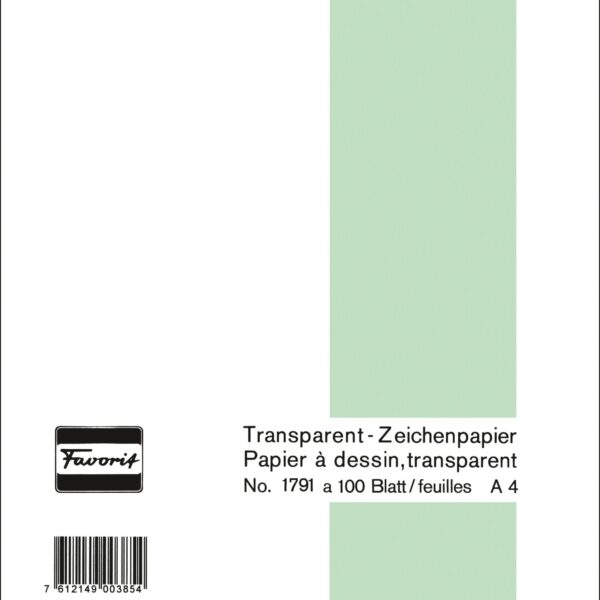 FAVORIT Transparentpapier A4 1791 A 60/65g 100 Blatt