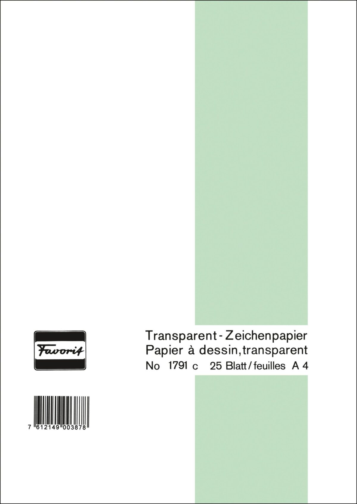 FAVORIT Transparentpapier A4 1791 C 60/65g 25 Blatt – Hochwertig & günstig bei ShopDeca