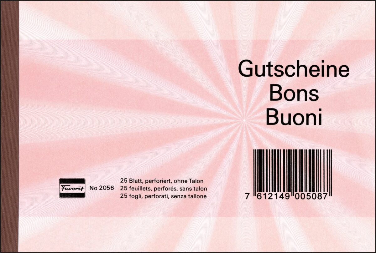 FAVORIT Gutscheine A6 2056 ROT rot 25 Blatt – Hochwertig & günstig bei ShopDeca