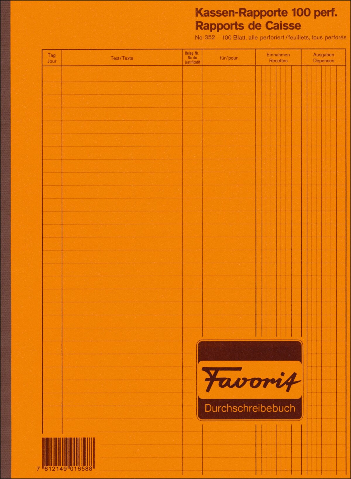 FAVORIT Kassa-Rapport A4 352 100 Blatt – Hochwertig & günstig bei ShopDeca