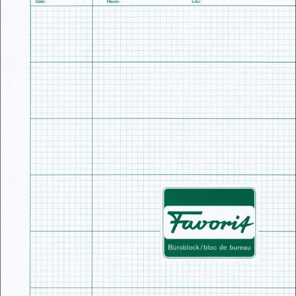 FAVORIT Konferenzblock A4 530 kariert 50 Blatt