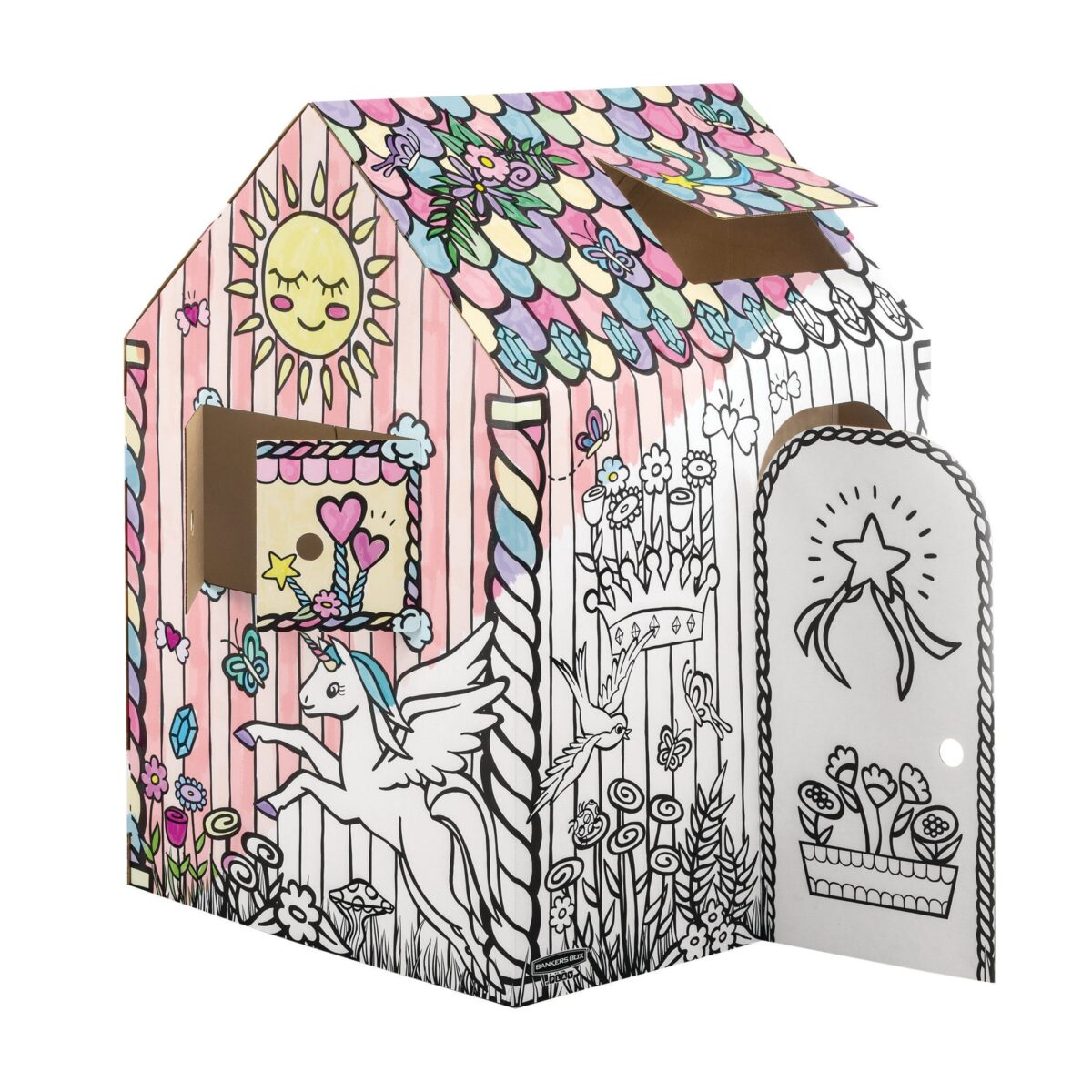 FELLOWES Spielhaus BANKERS BOX 1232401 Einhorn 121x97x81cm – Hochwertig & günstig bei ShopDeca