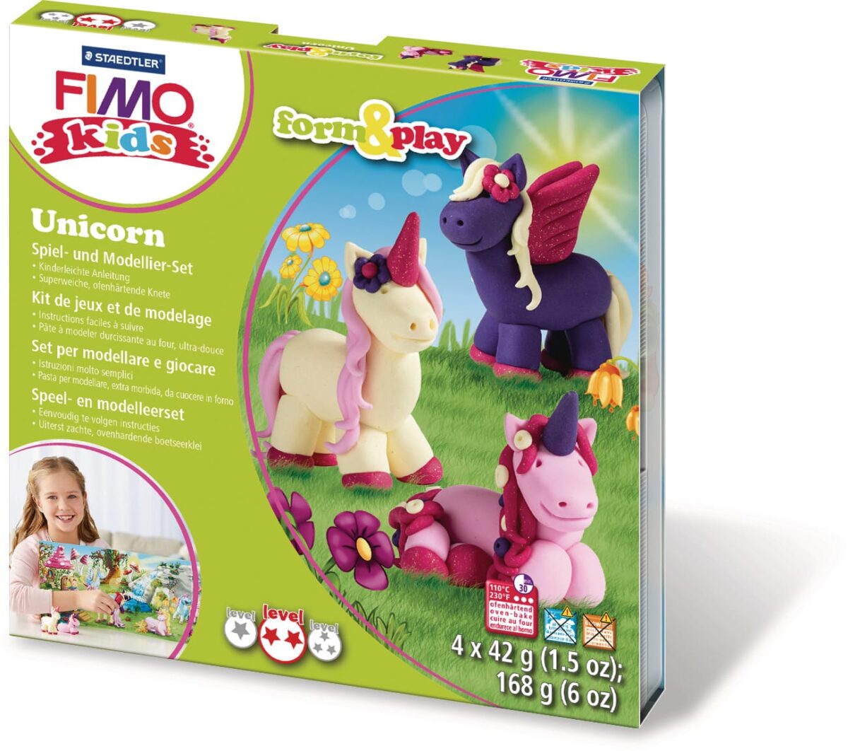 FIMO form&play 4x42g 803419LY Set Unicorn – Hochwertig & günstig bei ShopDeca