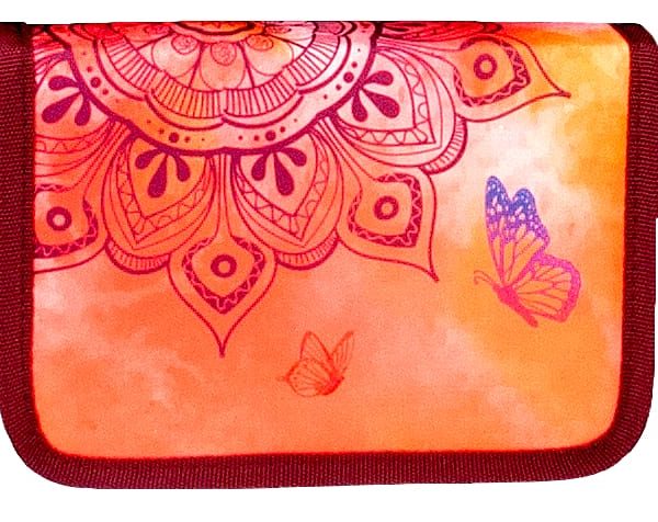 FUNKI Etui Mandala 6012.518 orange/dunkelrot 205x140x45mm
