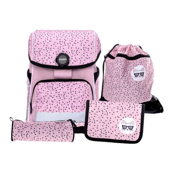 FUNKI Cuby-Bag Set Pink Cat 6014.007 rosa 5-teilig