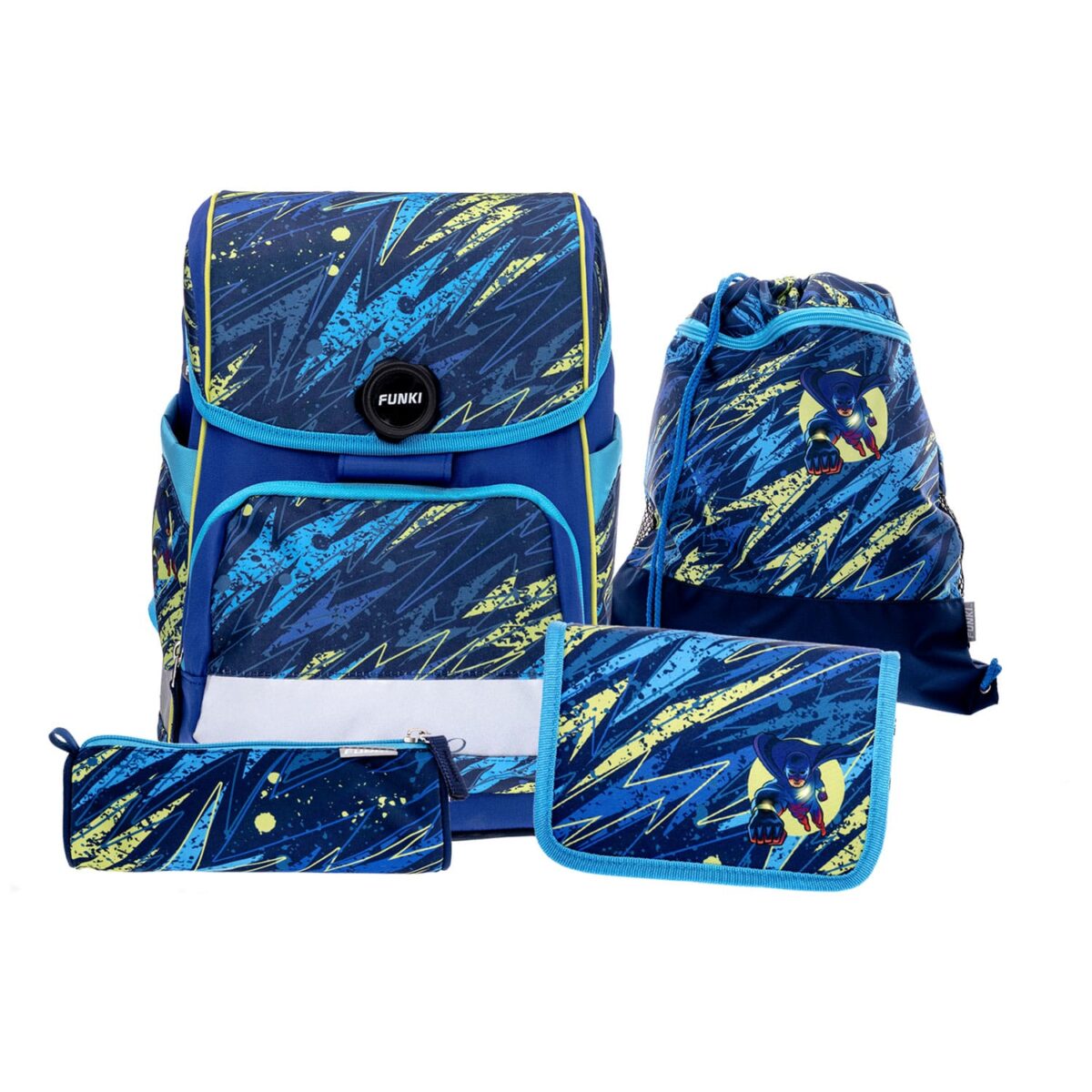 FUNKI Cuby-Bag Set Flash Hero 6014.008 blau 5-teilig – Hochwertig & günstig bei ShopDeca