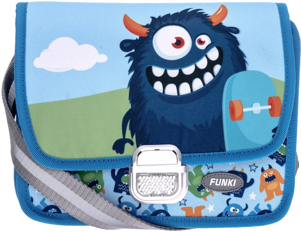 FUNKI Kindergarten-Tasche hellblau 6020.041 FluffyMonster 26x20x7cm – Hochwertig & günstig bei ShopDeca