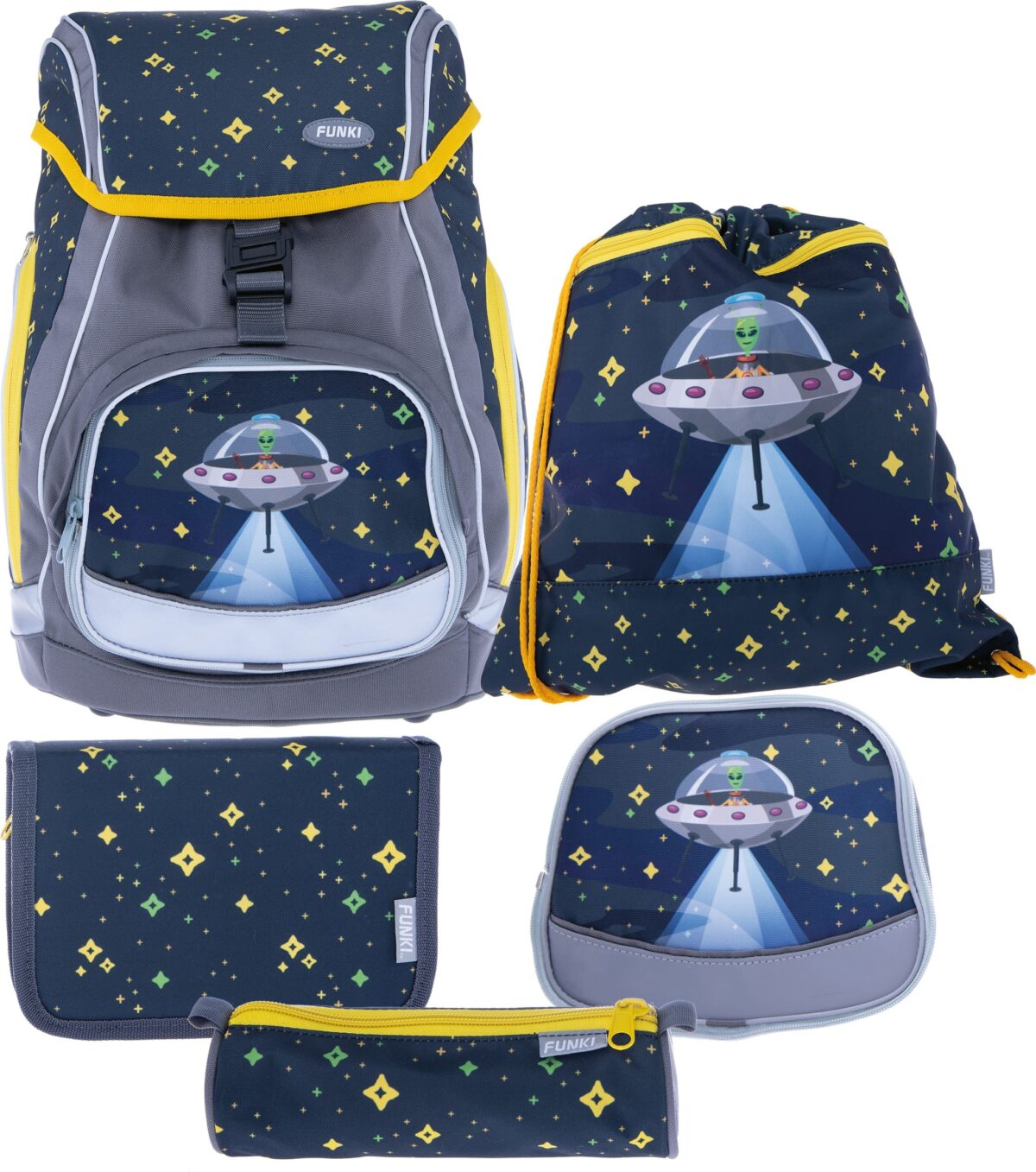 FUNKI Flexi-Bag Set Alien 6040.615 multicolor 5-teilig – Hochwertig & günstig bei ShopDeca