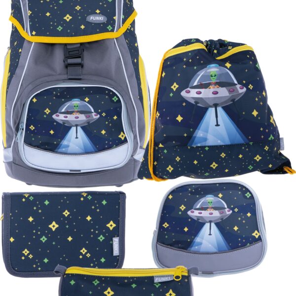 FUNKI Flexi-Bag Set Alien 6040.615 multicolor 5-teilig