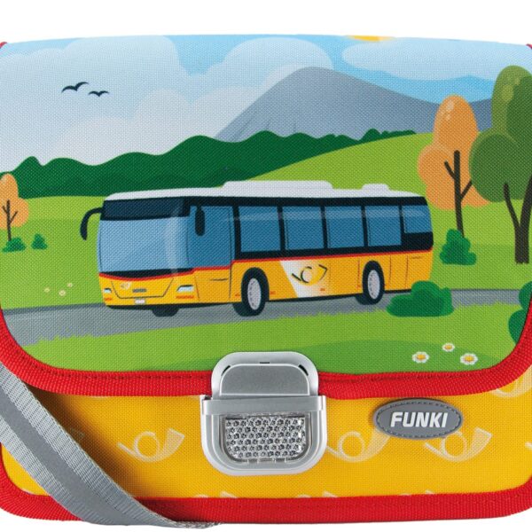 FUNKI Kindergarten-Tasche gelb S6020.006 Postauto 26x20x70cm