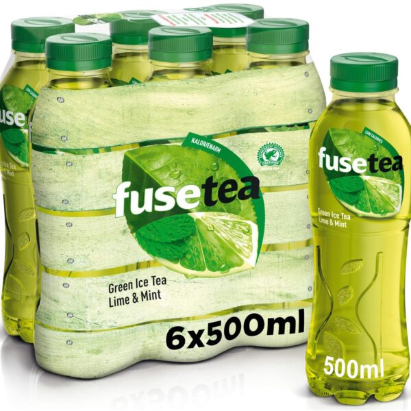 FUSE TEA Green Tea Lime & Mint, Pet 129400001599 50 cl, 6 Stk.