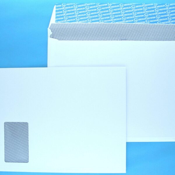 GOESSLER Couvert Expanso m/Fenster C4 2212 120g/weiss/Seitenfalt. 100 St.