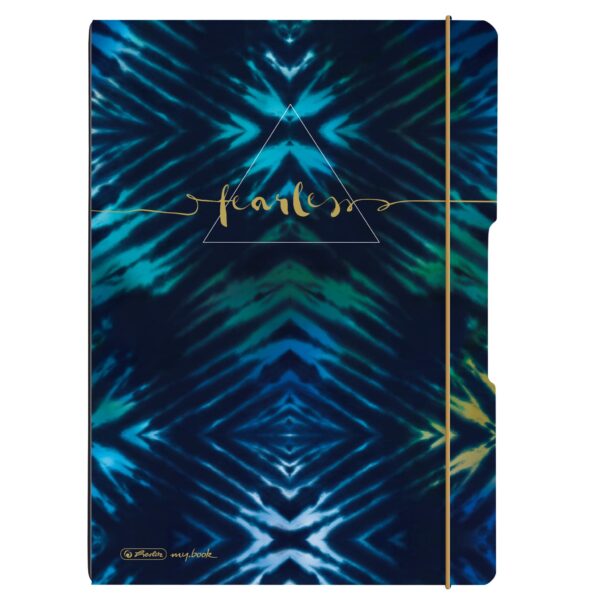 HERLITZ Notizheft A4, 80 g/m2 50044368 New Batik Fearless kar./lin.