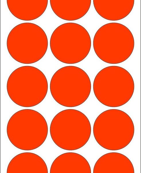 HERMA Markierungspunkte 32mm 2272 rot 480 St./32 Blatt