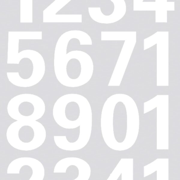 HERMA Zahlenetiketten 25mm 4170 weiss, 1-9