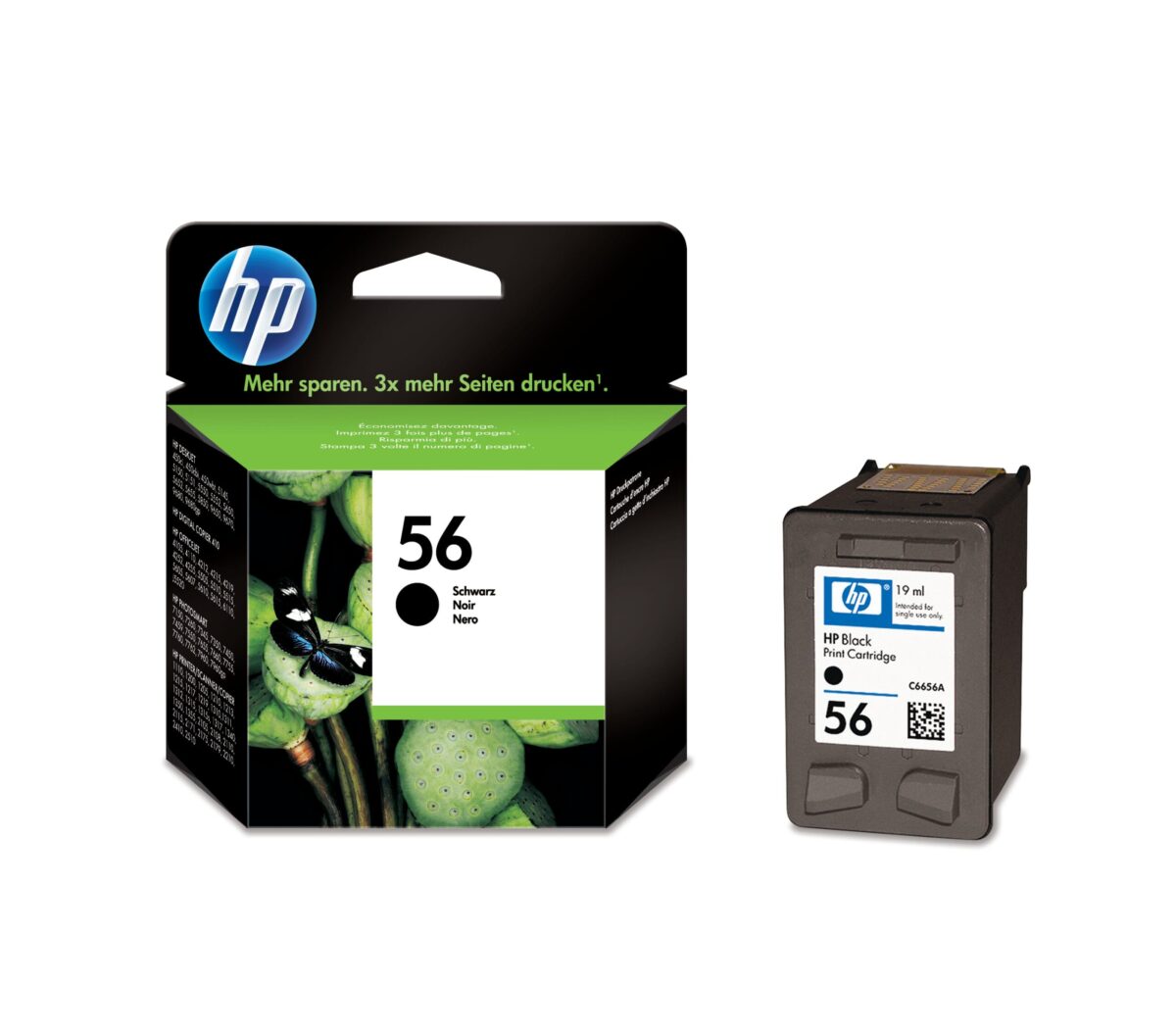 HP Tintenpatrone 56 schwarz C6656AE Photosmart 7150 520 Seiten – Hochwertig & günstig bei ShopDeca