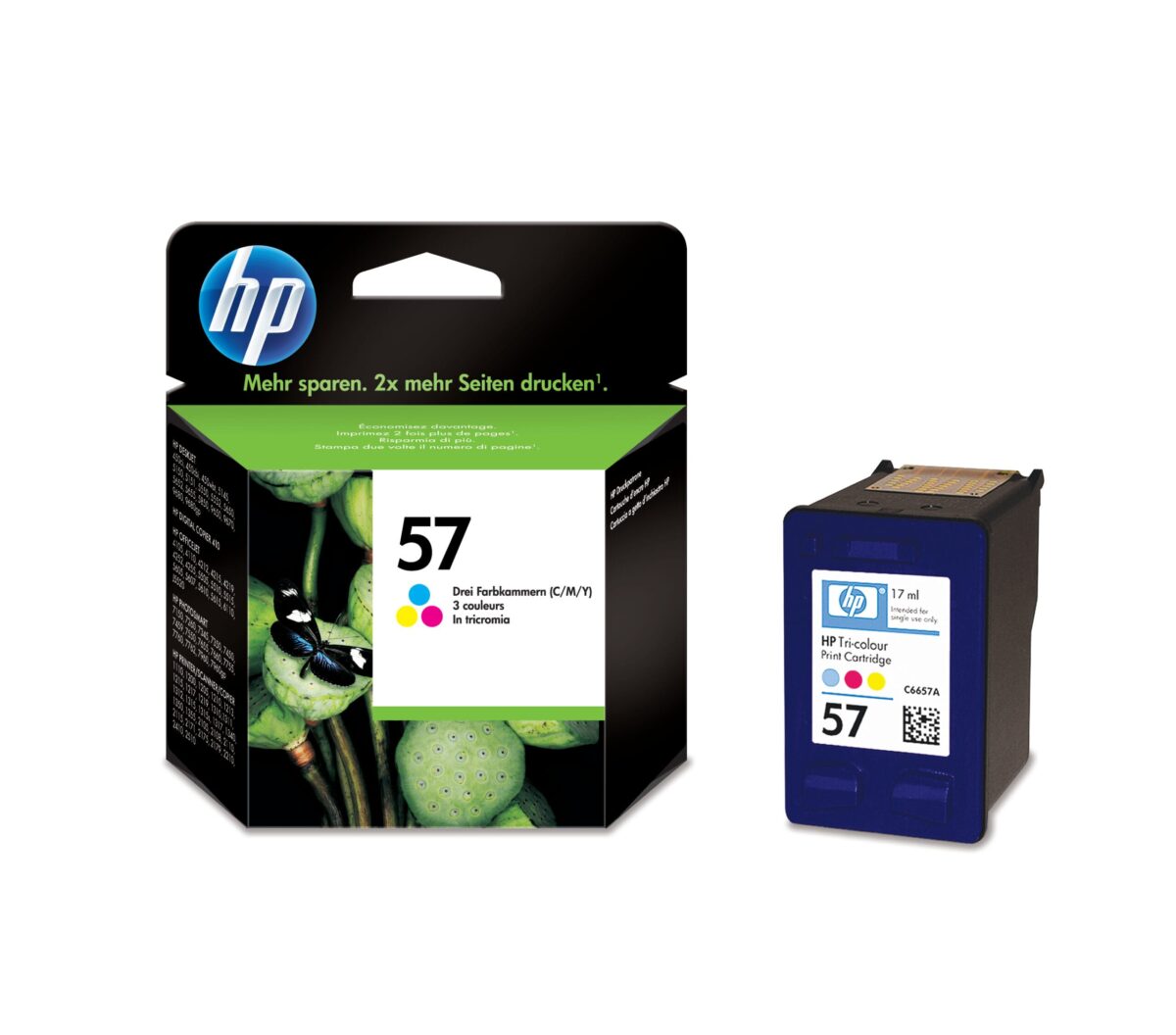 HP Tintenpatrone 57 color C6657AE P100 Photosmart 500 Seiten – Hochwertig & günstig bei ShopDeca