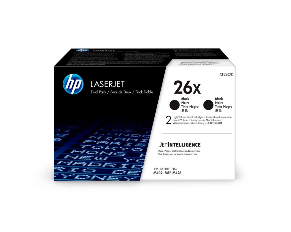 HP Toner-Modul 26X schwarz CF226XD LJ Pro M402/MFP M426 2 Stück – Hochwertig & günstig bei ShopDeca