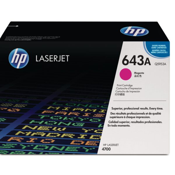 HP Toner-Modul 643A magenta Q5953A Color LaserJet 4700 10'000 S.