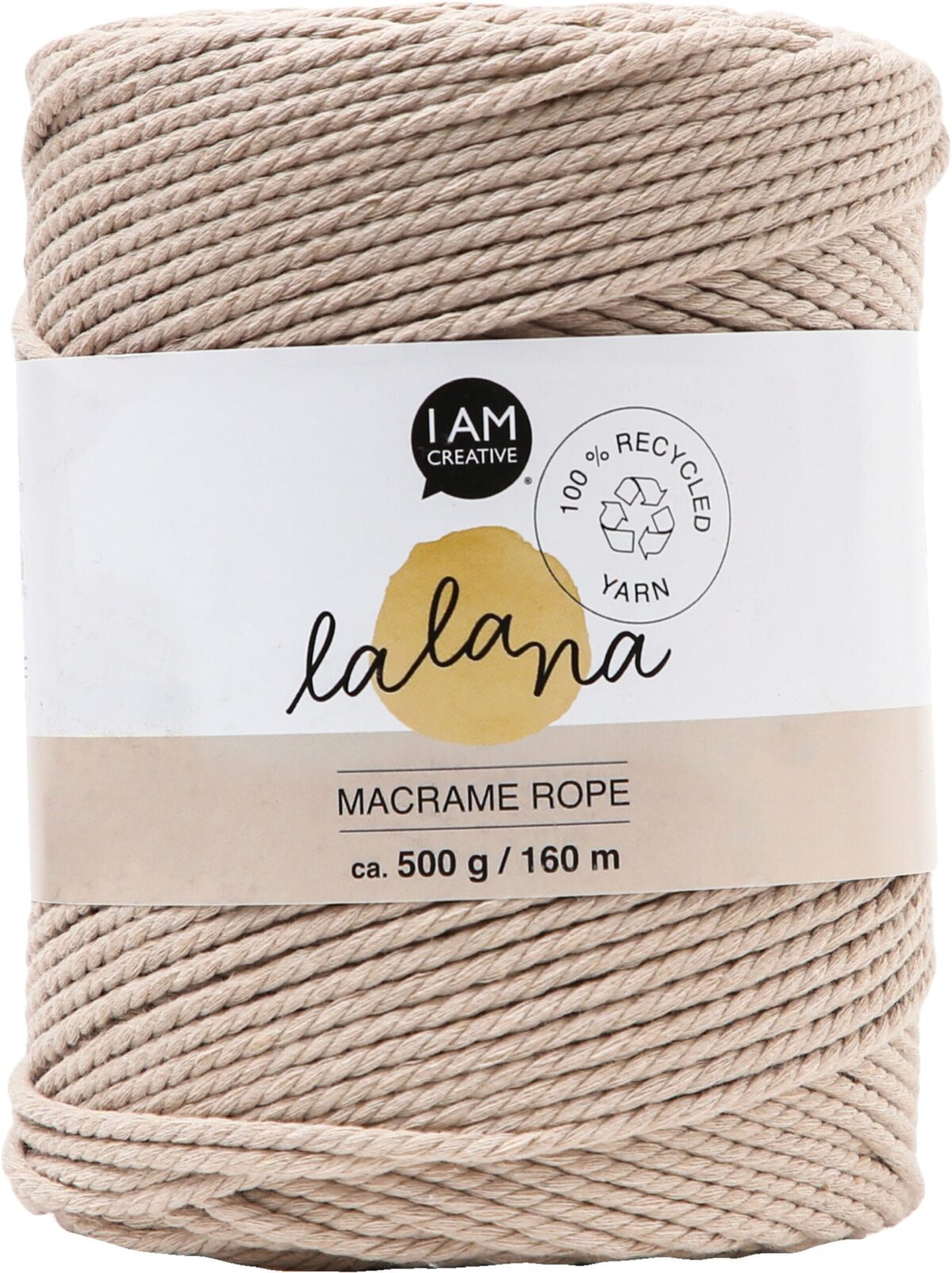 I AM CREATIVE Macrame Rope 6203.03 beigee 2mm, 500g – Hochwertig & günstig bei ShopDeca