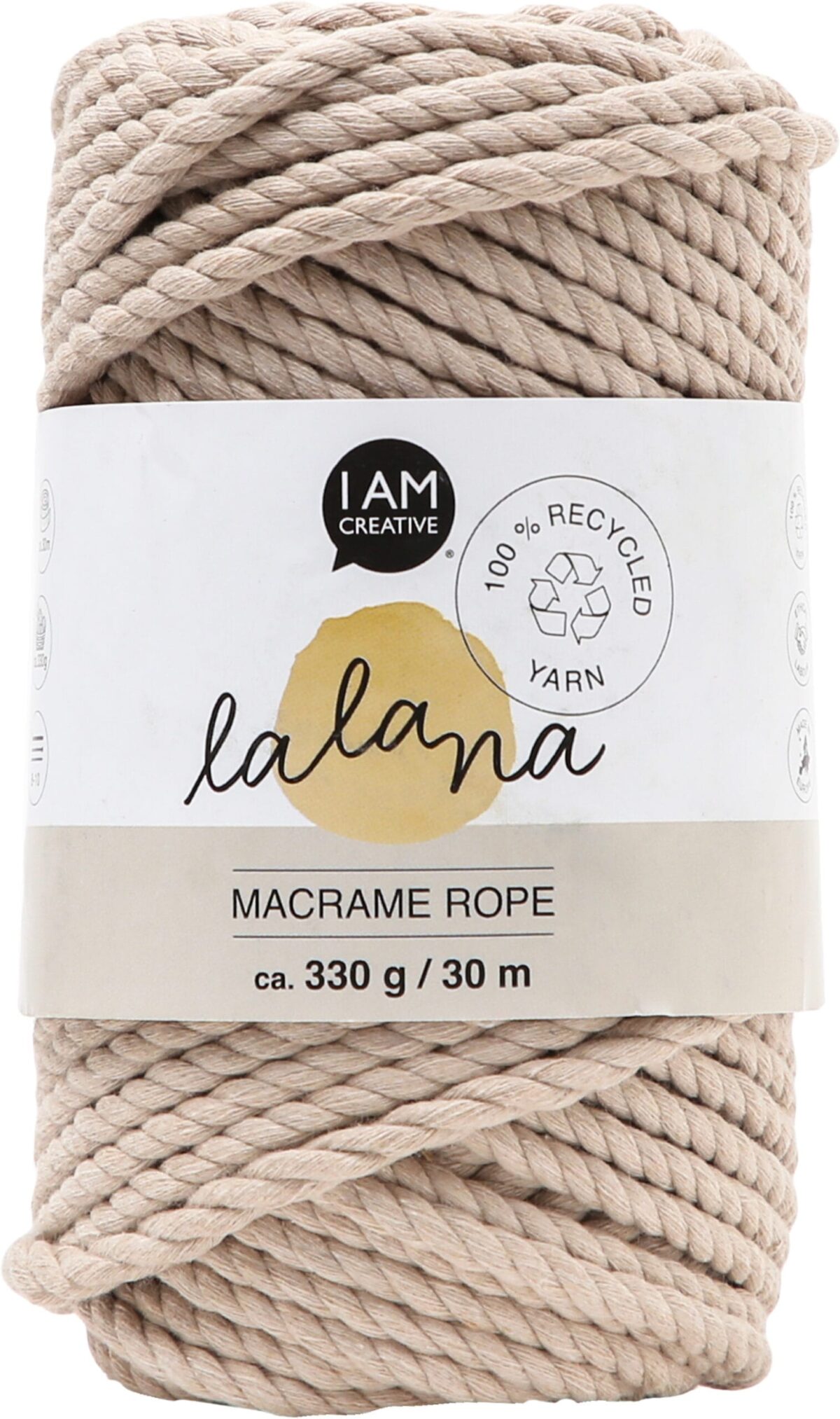 I AM CREATIVE Macrame Rope 6205.03 beige 5mm, 330g – Hochwertig & günstig bei ShopDeca