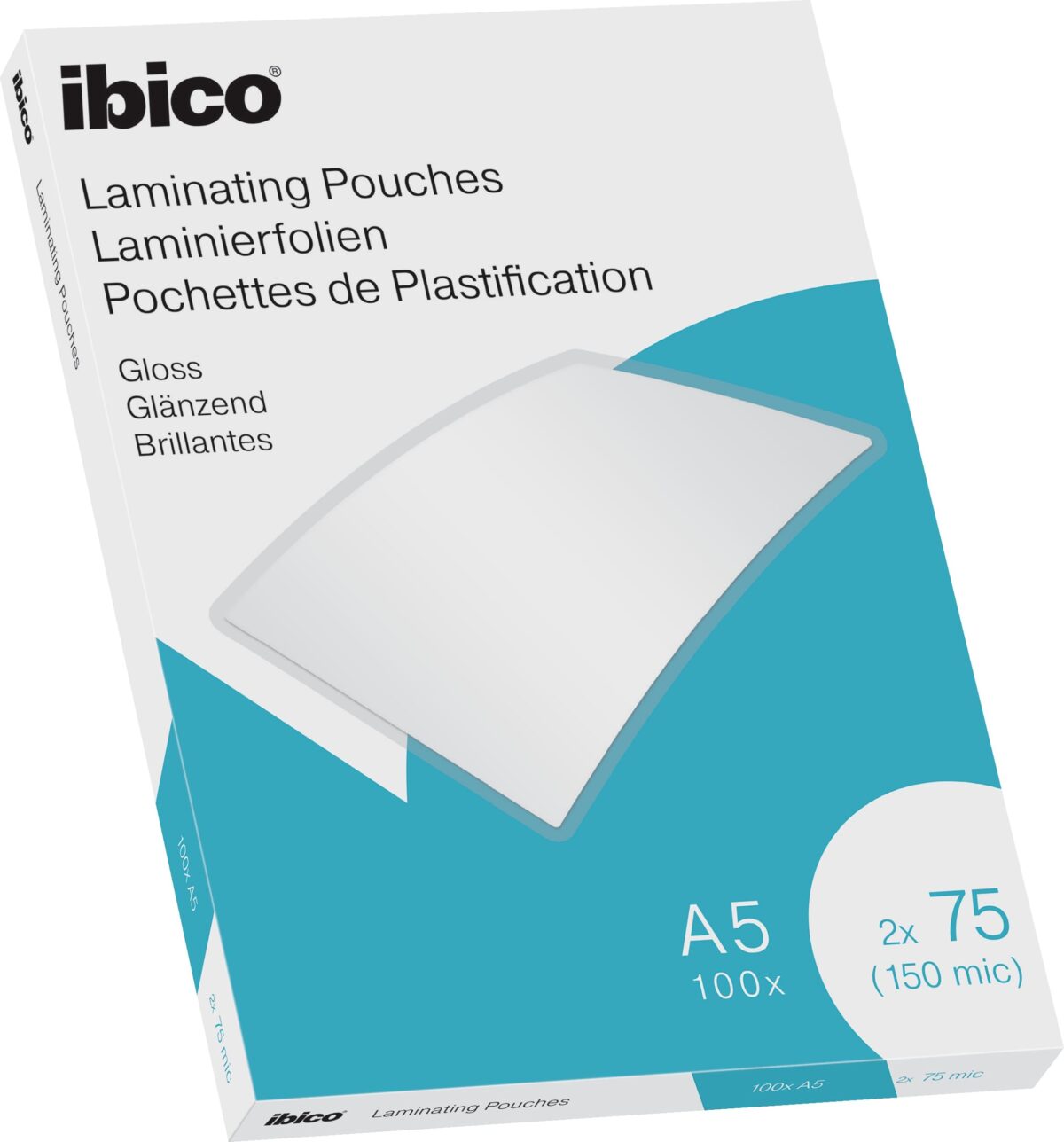 IBICO Laminiertasche A5 627314 glanz, 75my 100 Stk – Hochwertig & günstig bei ShopDeca