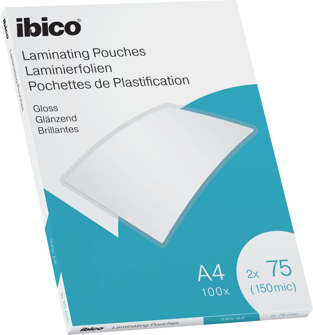 IBICO Laminiertasche A4 627316 glanz, 75my 100 Stk – Hochwertig & günstig bei ShopDeca