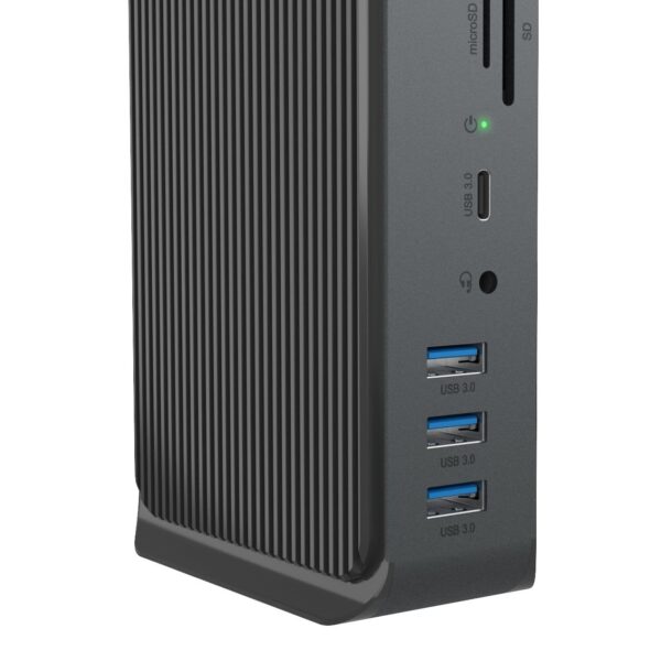 ICY BOX Dual Dockingstation black IB-DK2261AC 2x HDMI, 3x USB 3.2, GLAN