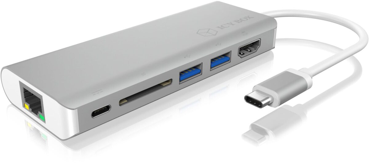 ICY BOX USB Type-C Notebook IB-DK4034-CP Dockingstation silver/white – Hochwertig & günstig bei ShopDeca