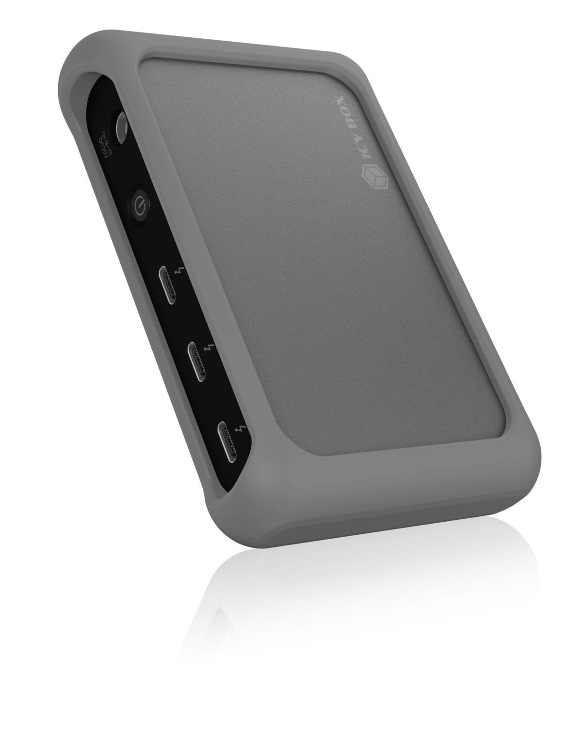 ICY BOX 4 Port Hub Thunderbolt4 Type-C IB-HUB801-TB4 85W PD Silicon Alu.Black – Hochwertig & günstig bei ShopDeca