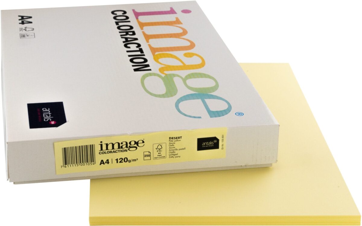 IMAGE COLORACTION Kopierpapier Desert A4 266644 120g, gelb 250 Blatt – Hochwertig & günstig bei ShopDeca