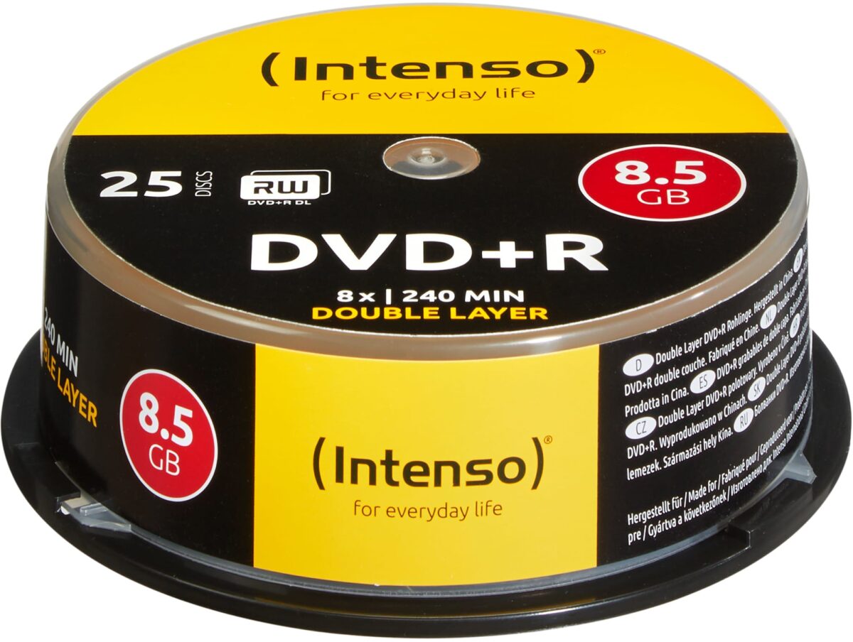 INTENSO DVD+R Cake Box 8.5GB 4311144 8X DL 25 PCS – Hochwertig & günstig bei ShopDeca