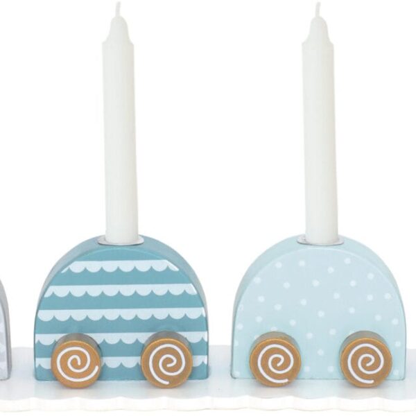 JABADABADO Zug mit Kerzen T265 blau, Zahlen 0-9