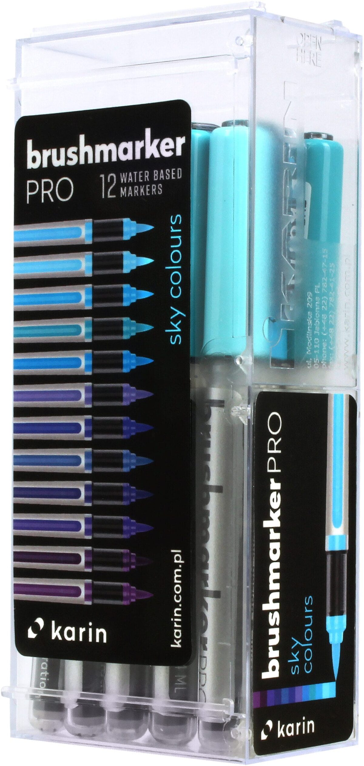 KARIN Brush Marker PRO 27C2 Sky colours 12 Stück – Hochwertig & günstig bei ShopDeca