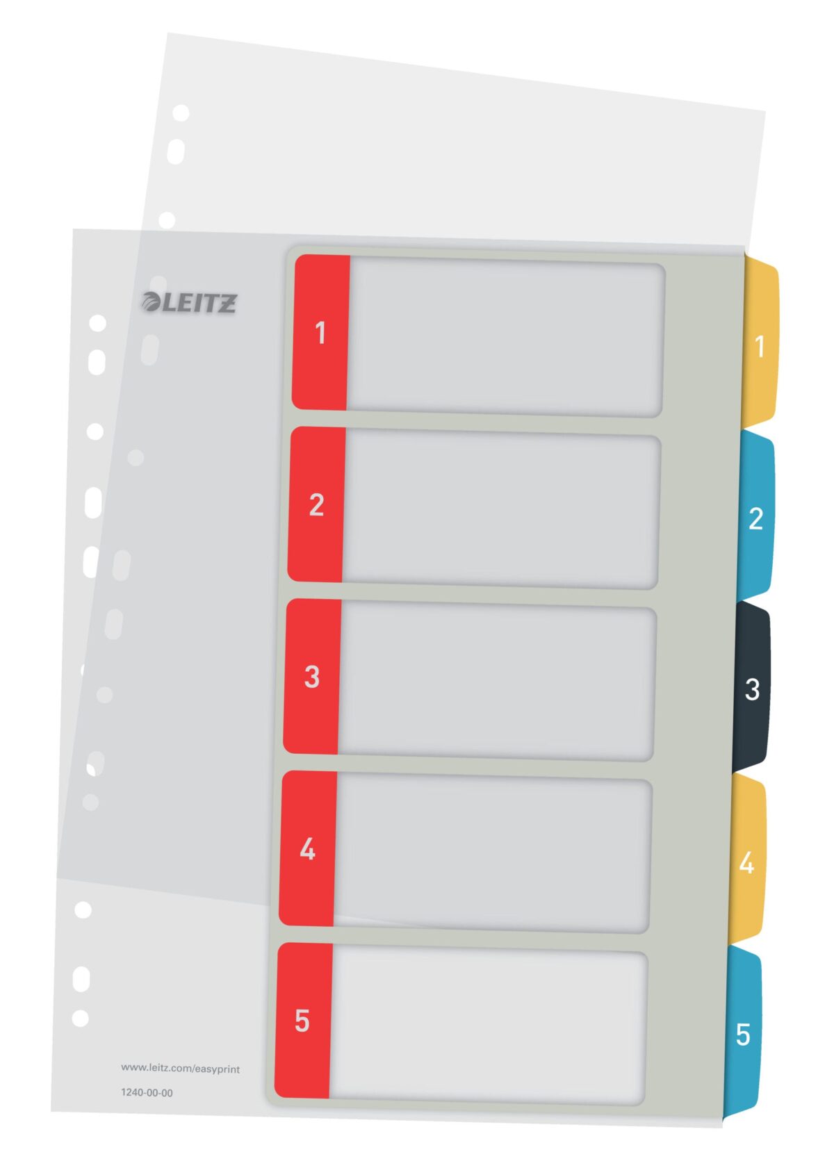 LEITZ Register Cosy PP multicolor A4 1240-00-00 Zahlen 1-5 – Hochwertig & günstig bei ShopDeca