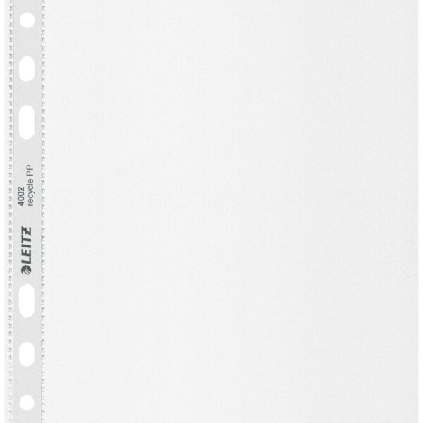 LEITZ Zeigetaschen PP Recycle A5 4002-00-03 transparent, 100my 25 Stück