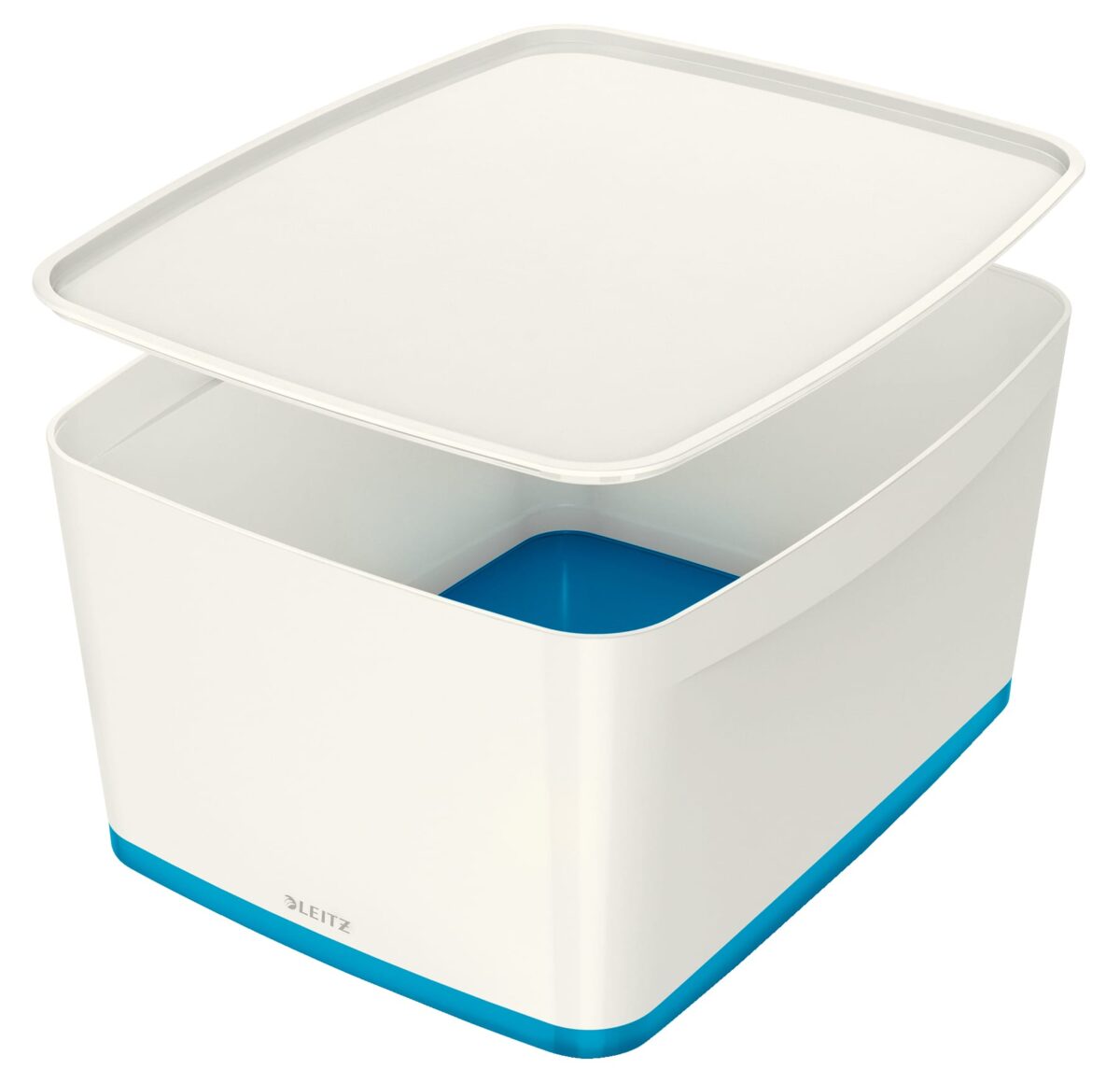 LEITZ MyBox Gross, mit Deckel 18lt 52161036 weiss/blau – Hochwertig & günstig bei ShopDeca