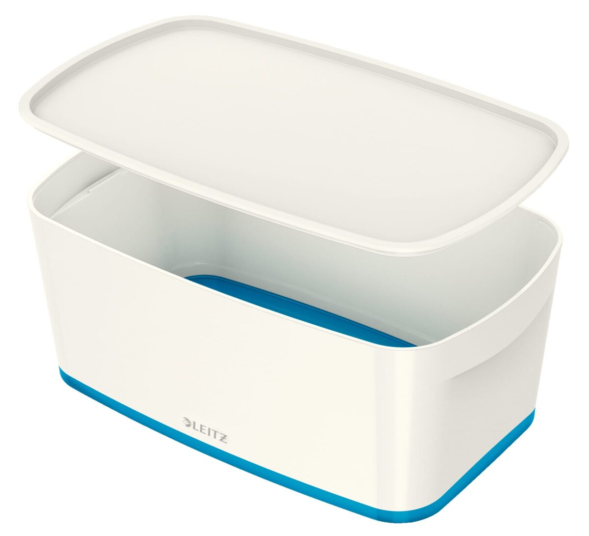 LEITZ MyBox Klein, mit Deckel 5lt 52291036 weiss/blau – Hochwertig & günstig bei ShopDeca