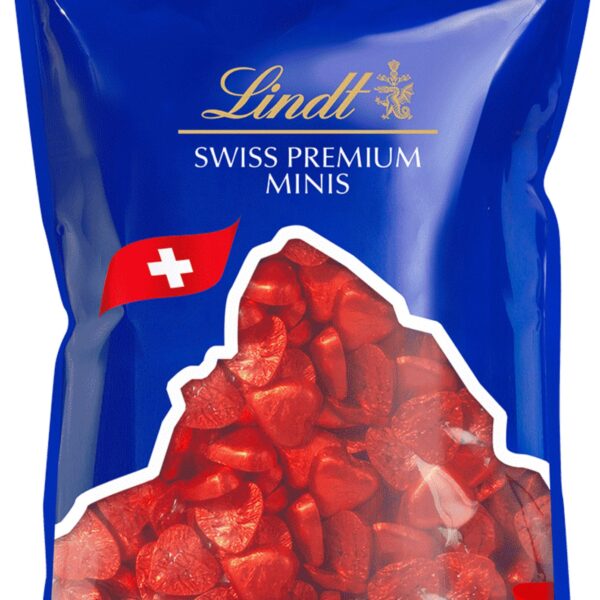 LINDT Herzli Rot 491280 Milch 2500g
