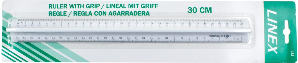 LINEX Lineal mit Griffleiste 30cm 100412017 weiss – Hochwertig & günstig bei ShopDeca