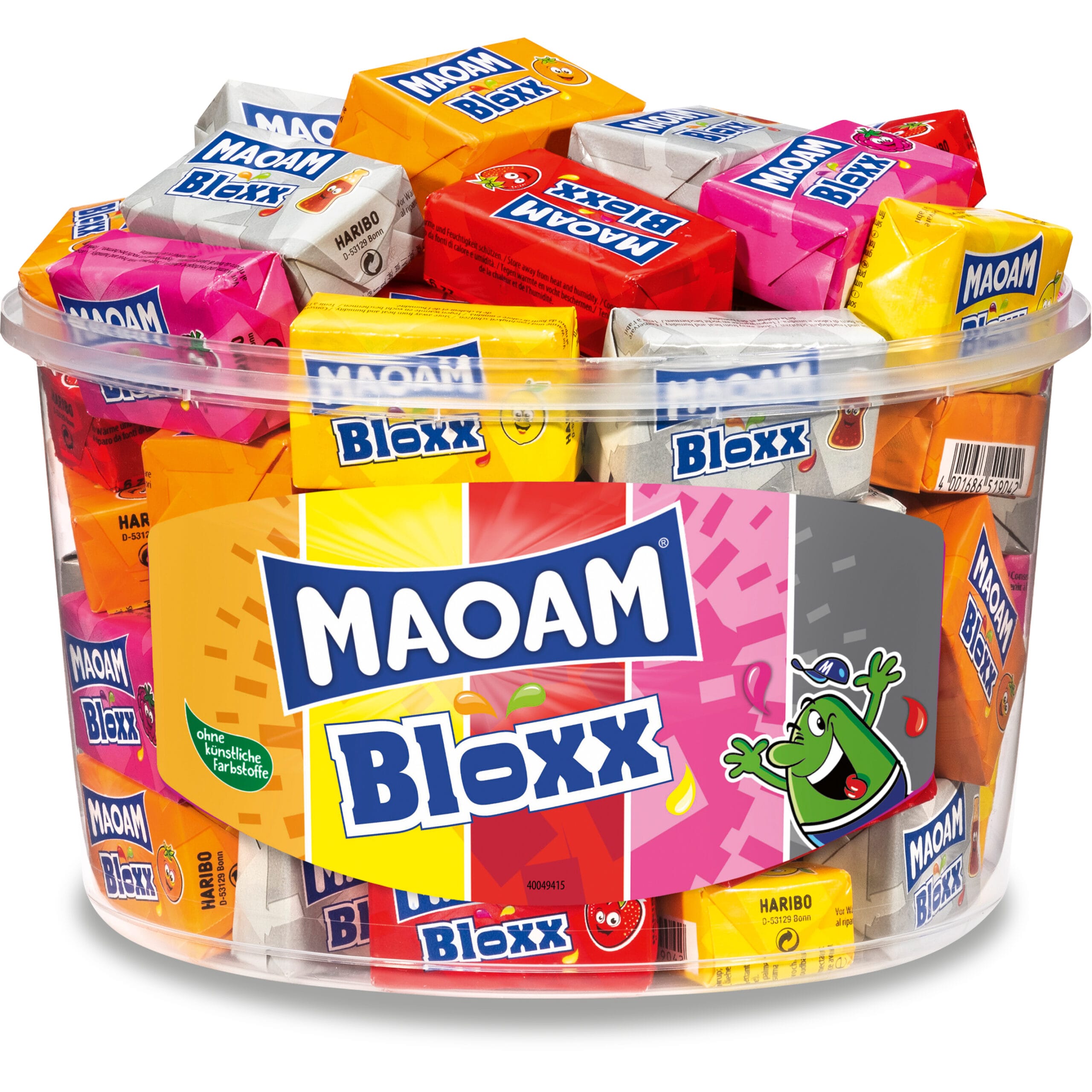 MAOAM-109400000966-4001686519820 MAOAM Bloxx Frucht Dose 109400000966 50 x 22 g, 1.1 Kg – Hochwertig & günstig bei ShopDeca