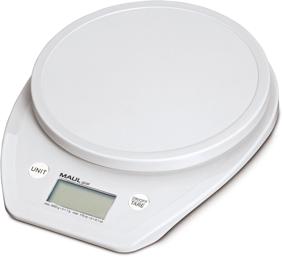 MAUL Briefwaage MAULgoal 1646002 mit Batterie, 5000g, weiss – Hochwertig & günstig bei ShopDeca